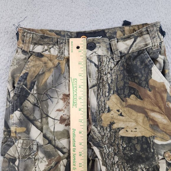 Realtree Camouflaged Pants Boy's Med 8 Hardwoods Cargo Pockets Outdoors Hunting - Picture 6 of 9